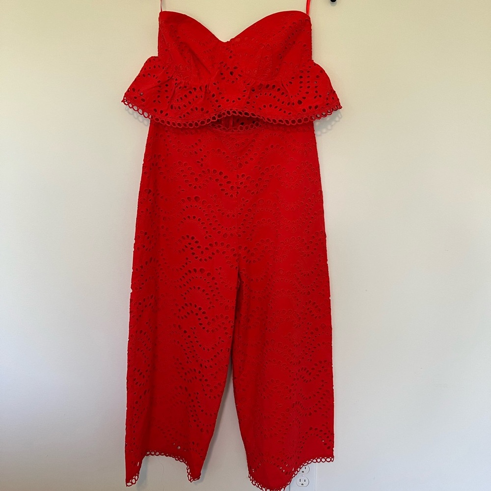 NWT Red Topshop Jumpsuit